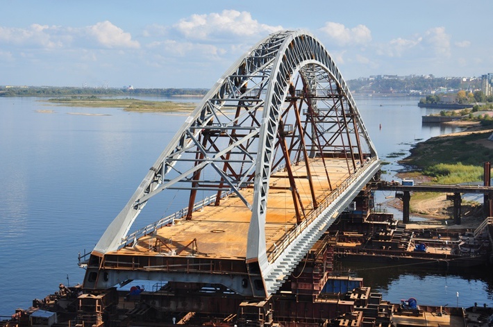 Нижний Новгород Мост Через Волгу Фото