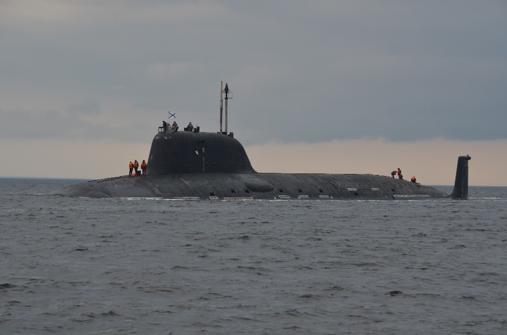 Головной атомный подводный крейсер проекта 885 (шифр «Ясень») К-560 «Северодвинск». Ноябрь 2013 года (с) crazymk29 / SEVMASH_VORKUNKOV
