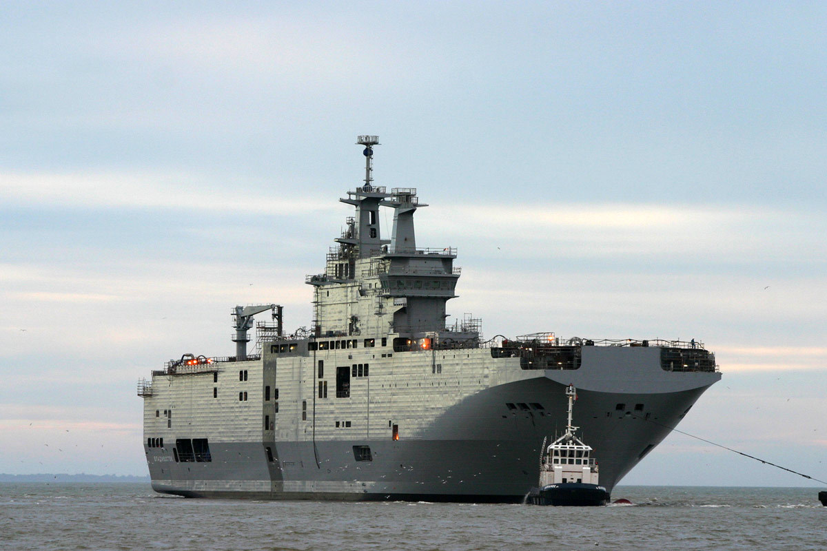 França vai fornecer à Rússia os navios tipo Mistral