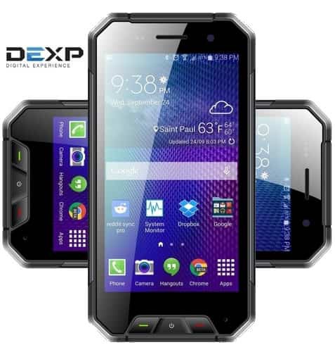Защищенный смартфон DEXP Ixion P245 Arctic работает в ГЛОНАСС