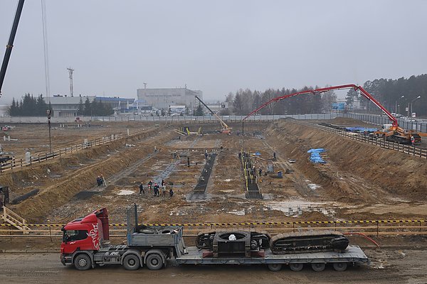 Строительство терминала в "Емельяново"Фото пресс-службы аэропорта "Емельяново"
