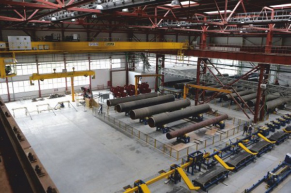 Волгоградское предприятие по производству труб с защитным бетонным покрытием запустило новую промышленную линию
