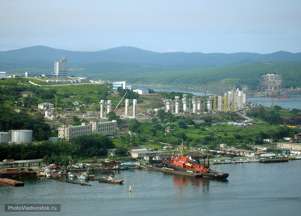 Стройка моста на остров Русский. АТЭС 2012. Фотографии Владивостока