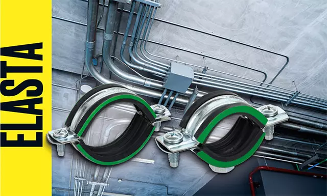 Скобы двухкомпонентные с резиновым уплотнителем