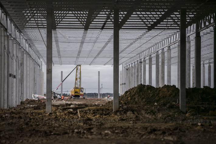 Строительство завода Haval в Тульской области, сентябрь 2017.