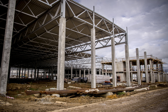 Строительство завода Haval в Тульской области, сентябрь 2017.