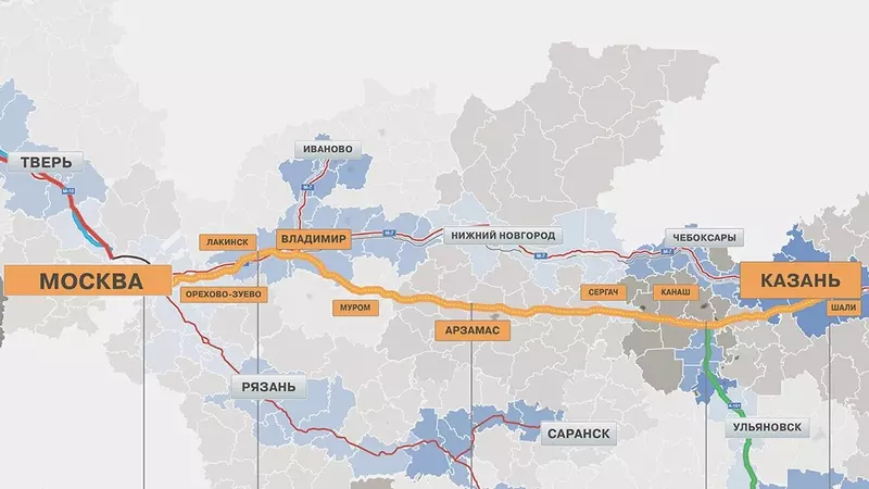 Изображение №2 для «дорожное строительство: Открыто движение по всей трассе М 12 Восток»