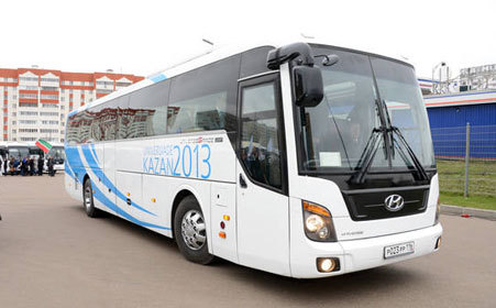 В Казани презентовали первые 25 автобусов для работы на Универсиаде 2013