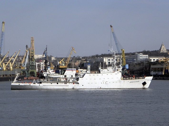 В Севастополь после пятимесячной экспедиции вернулось судно "Донузлав"
