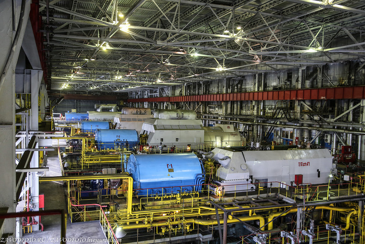 Машинный зал Благовещенской ТЭЦ