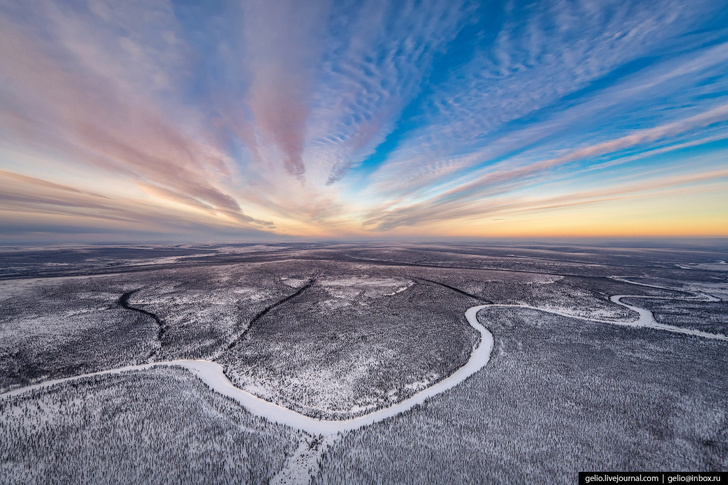 природа красноярского края, эвенкия, зима