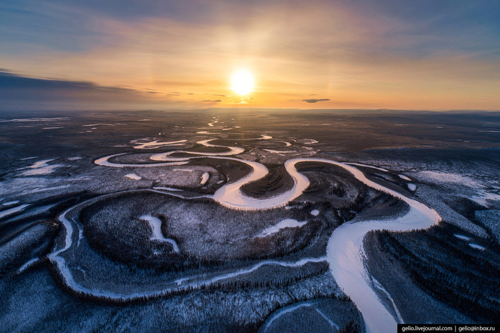 природа красноярского края, эвенкия, зима