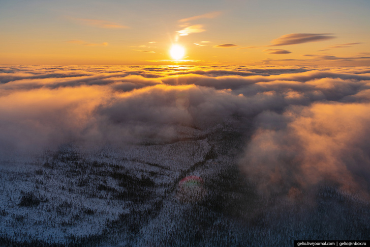 природа красноярского края, эвенкия, зима