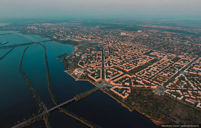 Иллюстрация #1 для поста «Города и сёла России: Магнитогорск с высоты столица чёрной металлургии России»