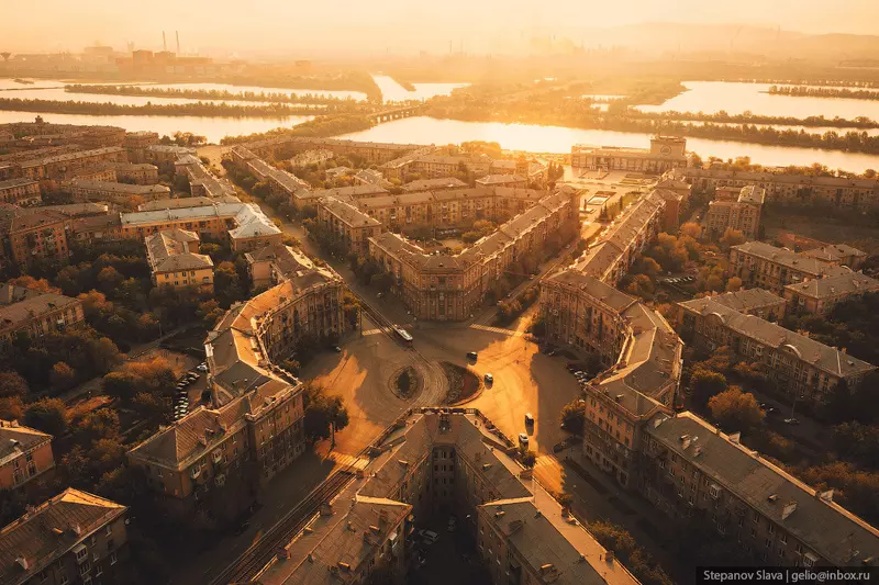 Изображение #7 для поста «Магнитогорск с высоты столица чёрной металлургии России»