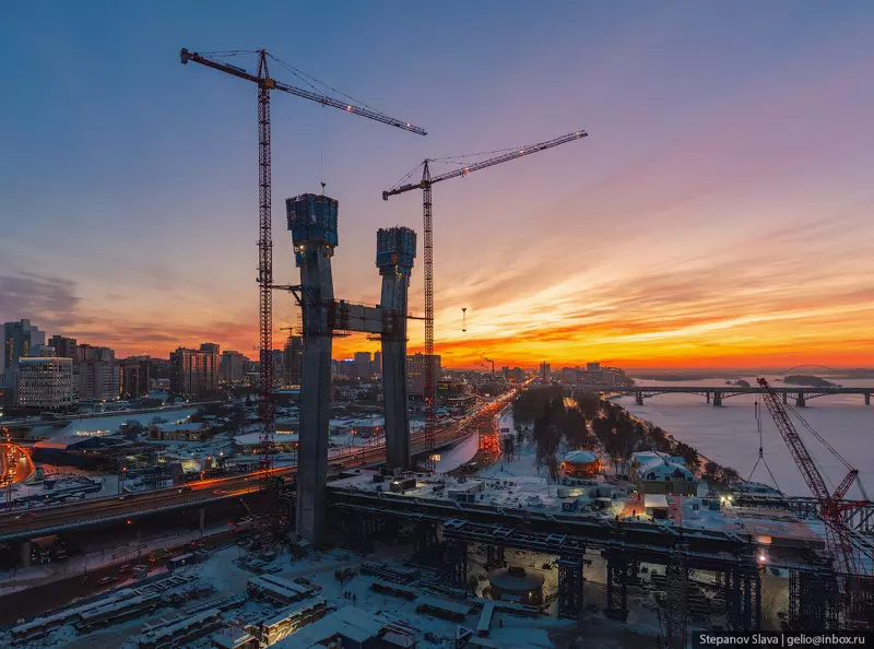 Изображение 4 для поста «вис: Центральный мост в Новосибирске готовность 60»