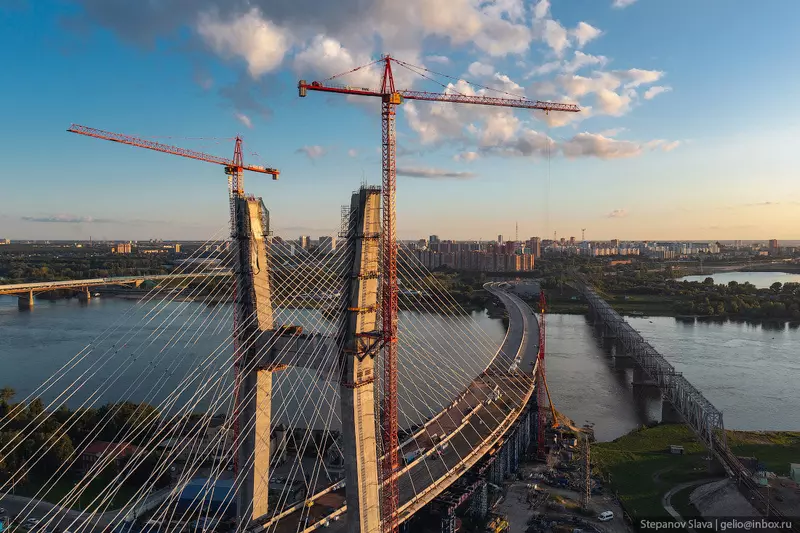 Картинка 7 для «Ход строительства моста в Новосибирске»