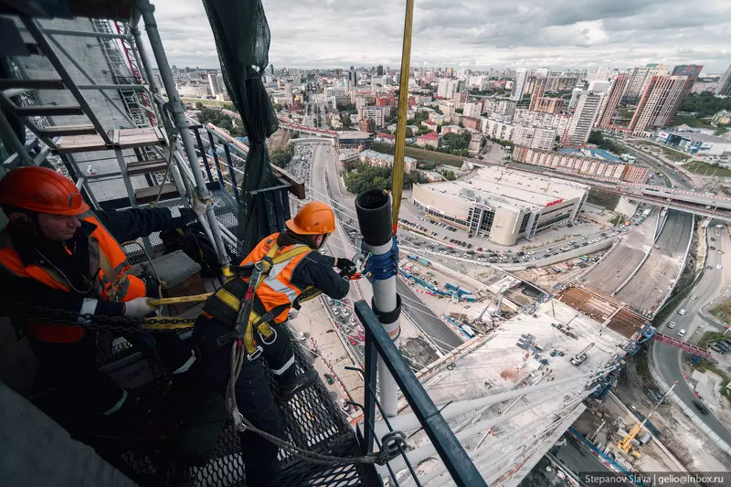 Фото №10 для поста «Ход строительства моста в Новосибирске»