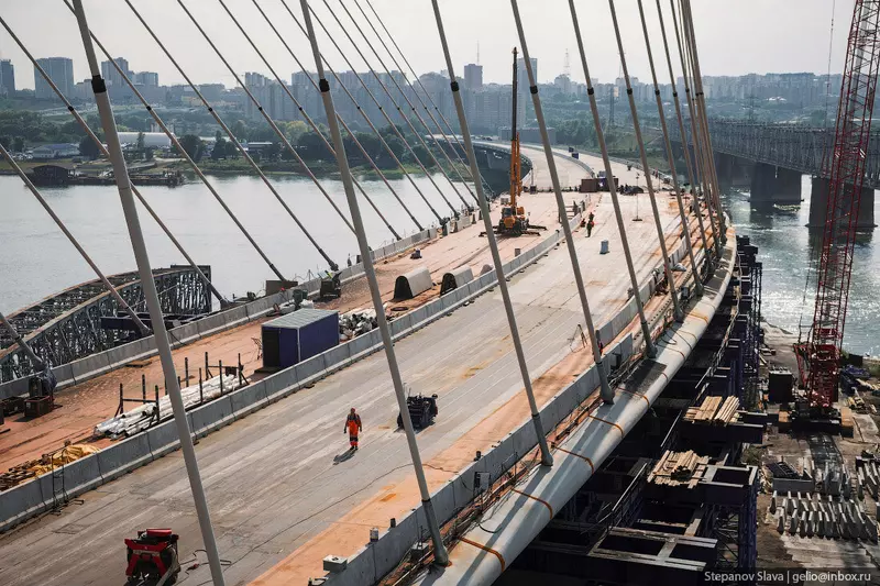 Картинка #32 для «Ход строительства моста в Новосибирске»