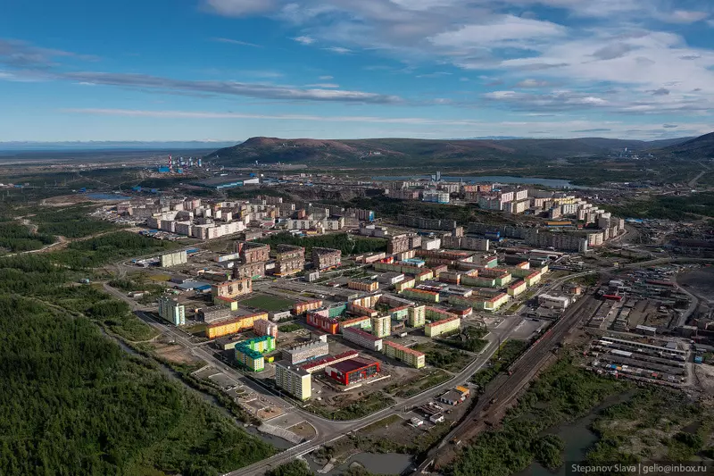 #48 для публикации «Летний Норильск с высоты»