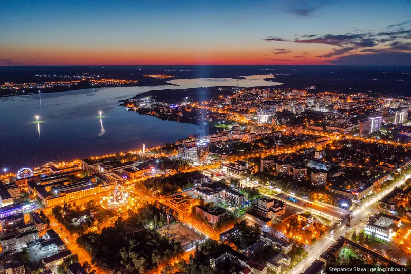 Ижевск с высоты столица Удмуртии