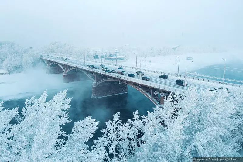 Иллюстрация #2 для поста «красноярск: Зимний Красноярск самый восточный миллионник России»