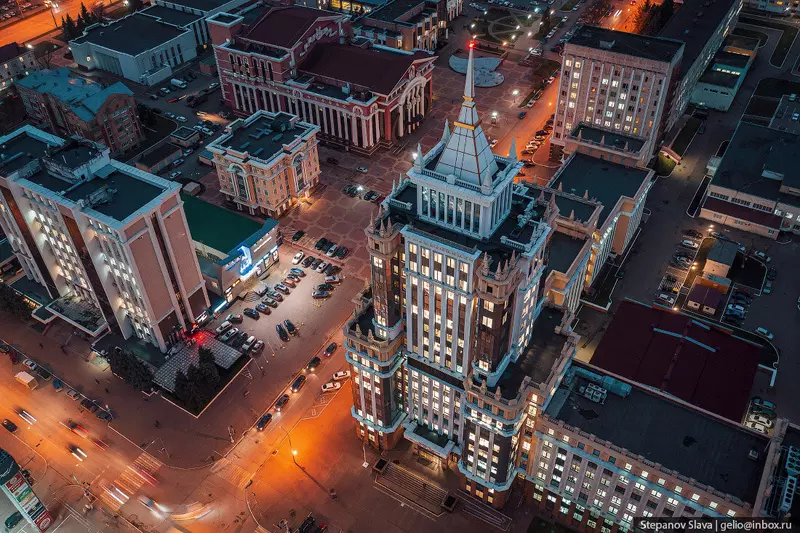 Саранск столица Мордовии с высоты