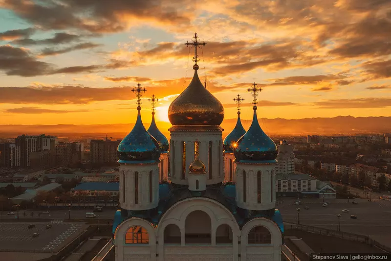 №4 для новости «Осенний Южно Сахалинск с высоты»