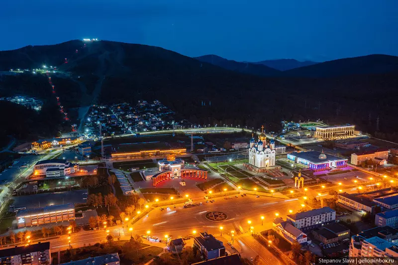 №10 для поста «Осенний Южно Сахалинск с высоты»
