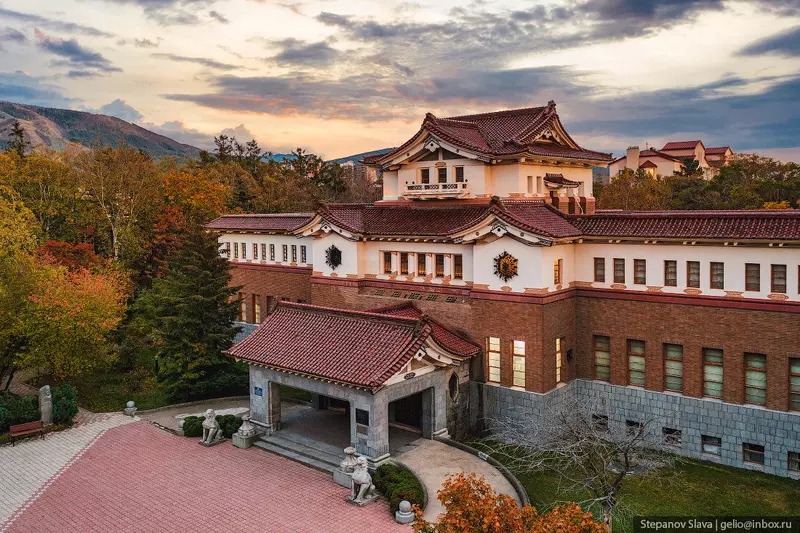 Осенний Южно Сахалинск с высоты