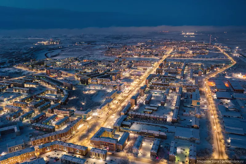 Иллюстрация 20 для новости «Воркута с высоты город угольной промышленности»