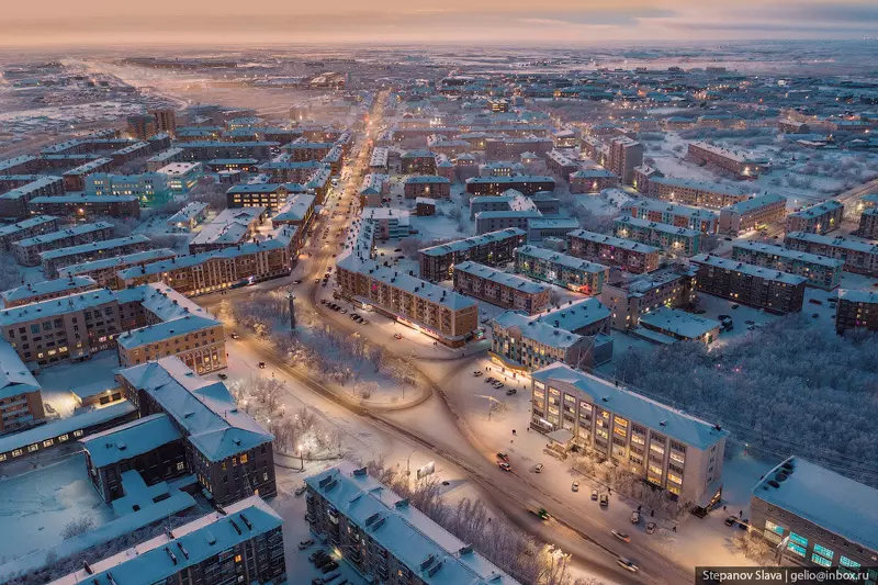 22 для публикации «Воркута с высоты город угольной промышленности»