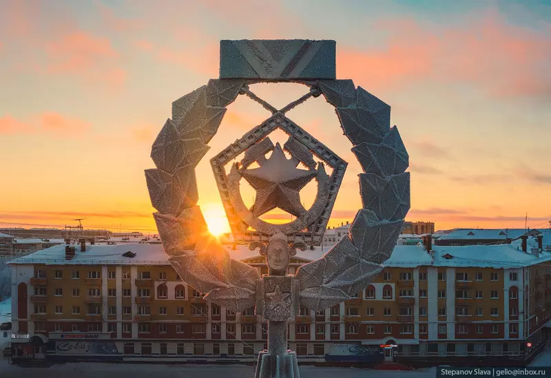 Картинка 24 для поста «Воркута с высоты город угольной промышленности»