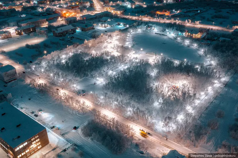 Картинка 36 для публикации «Воркута с высоты город угольной промышленности»