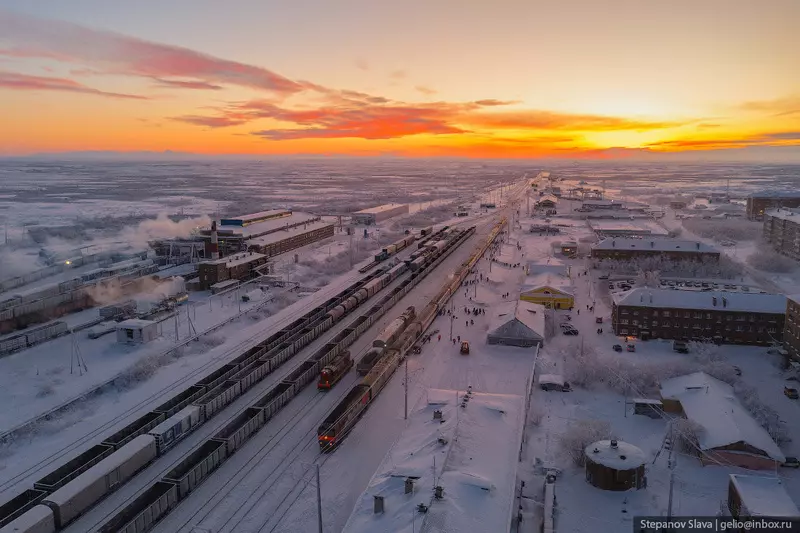 Иллюстрация #65 для поста «Воркута с высоты город угольной промышленности»