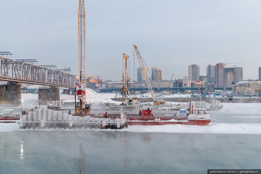 Строительство моста в новосибирске через обь схема