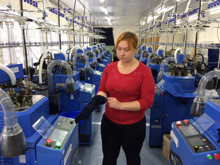 В Московской области на фабрике «Пантелемоне» запущена линия по производству носков