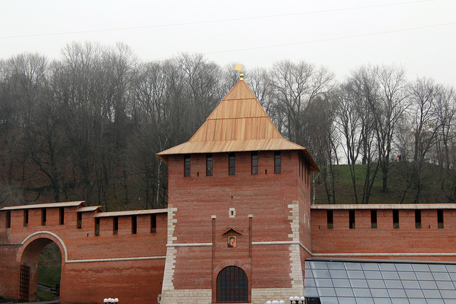 Восстановленная Зачатьевская башня