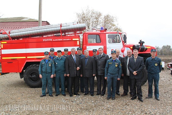 Новая пожарная часть в селе Новоромановском
