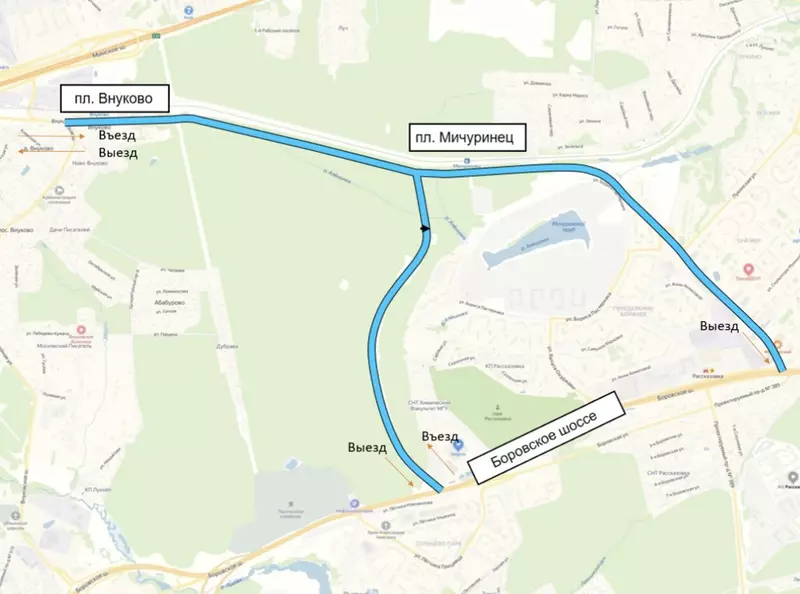 Иллюстрация #1 для публикации «Дорожное строительство: Последний участок Внуковского шоссе открыли в Новой Москве»