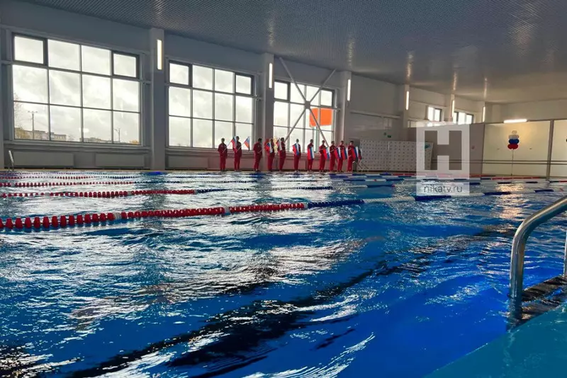 Фото 2 для поста «Балабаново: Спорткомплекс с двумя бассейнами торжественно открыли в Балабанове Калужской области»