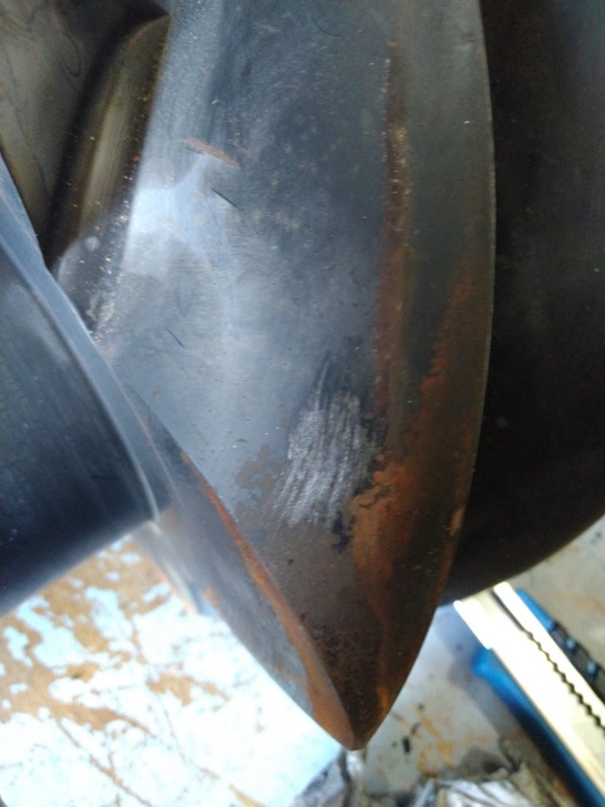 Износ покрытия и коррозия рабочей поверхности ротора