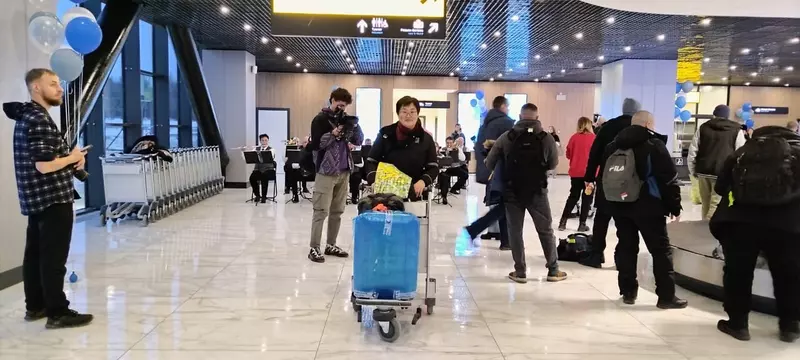 Новый терминал магаданского аэропорта принял первый пробный рейс