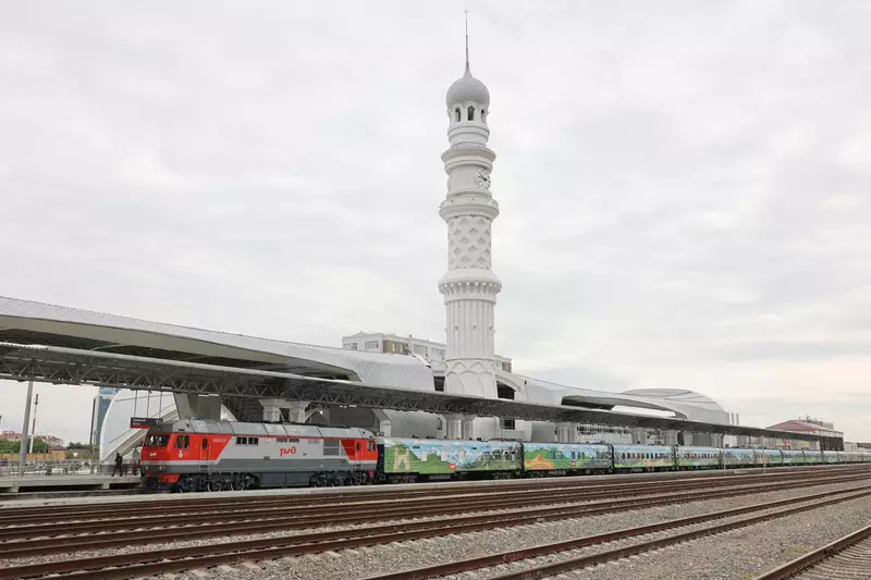 Иллюстрация #6 для статьи «Новый железнодорожный вокзал открылся в Грозном»