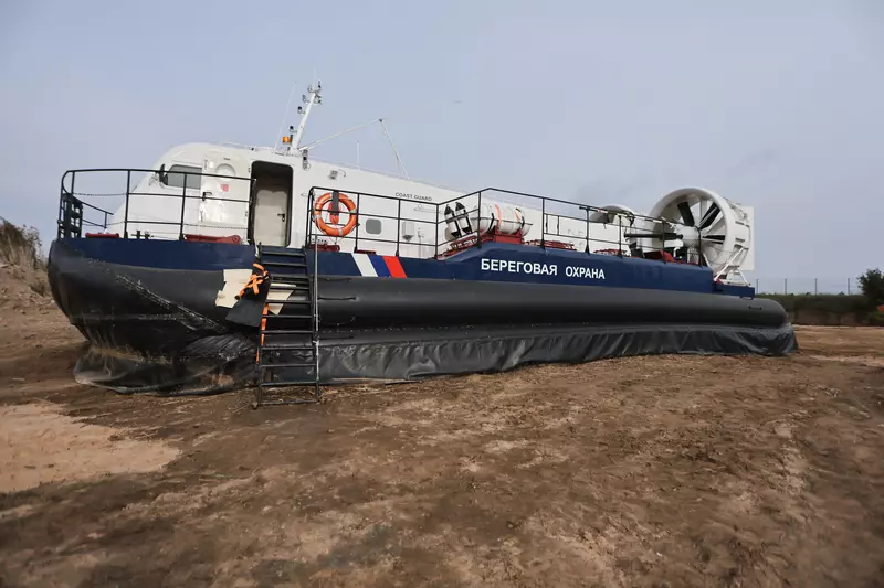 В Псковской области спущен на воду новый СВП проекта А25ПС для ФСБ России