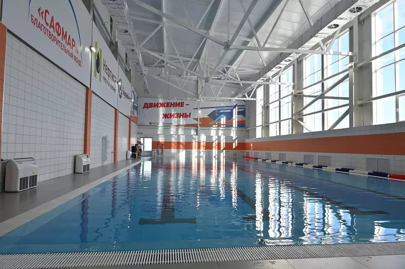 Фото №2 для публикации «Удмуртия: В поселке Игра Удмуртии прошло открытие физкультурно оздоровительного комплекса Витязь»