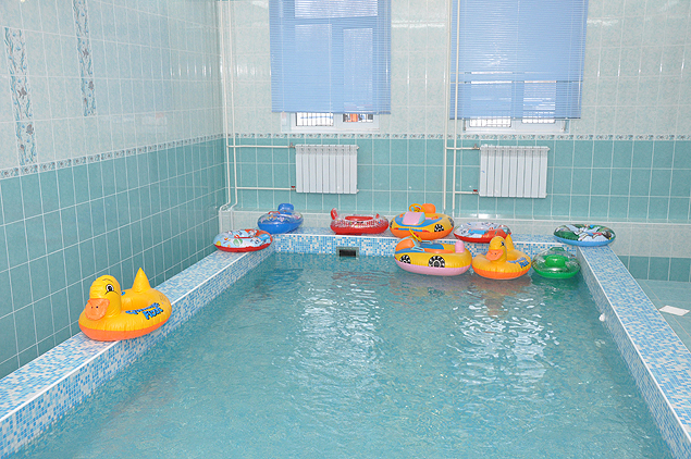 бассейн в новом детском саду Первомайского оайона Новосибирска