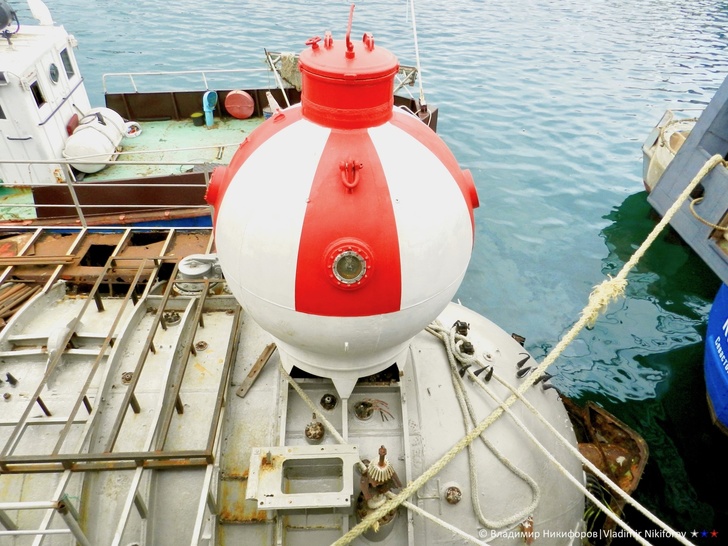 Спасательная капсула "Бентоса". Фото из архива В.Никифорова