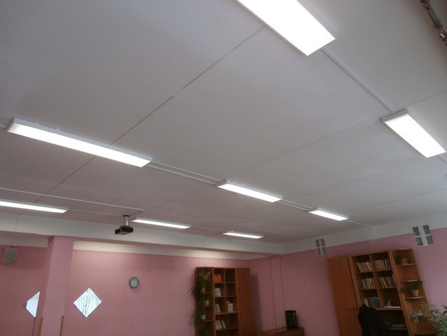 Светодиодное освещение в школе