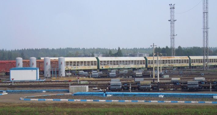 Сортировочная горка в Бекасово (Московская область) до модернизации (замены управляющей аппаратуры)